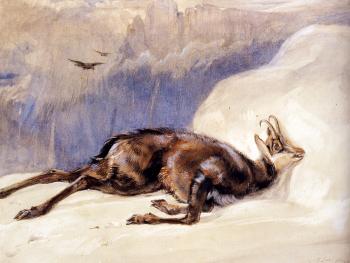 約翰 費德裡尅 裡維斯 The Chamois, Sketched In The Tyrol